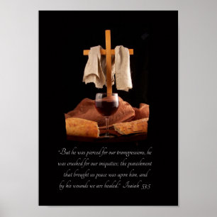 Het Poster van de Manuscript van het kruis en van 