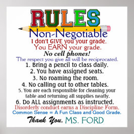 Het Poster van de nieuwe Versie School voor lerare