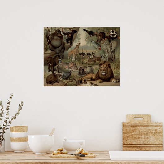 Het  Poster van de Oerwoud (Keuken)