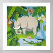 Het poster van de olifant (Voorkant)