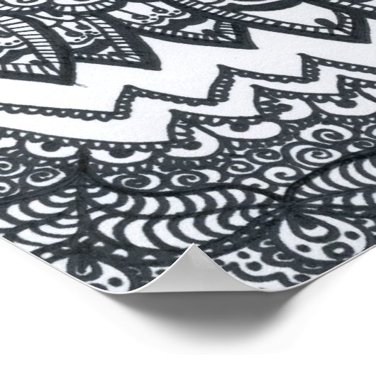 Het Poster van de ooglozer Mandala. (Hoek)