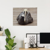 Het Poster van de Ornery Pelican (Thuiskantoor)