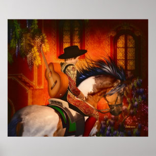 Het poster van de Spaanse Singer VANAF 14.95 uur