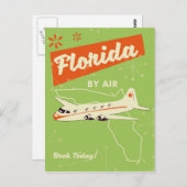 Het poster van de staat Florida. Briefkaart (Voorkant / Achterkant)
