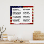 Het poster van de ster spangled banner (Keuken)