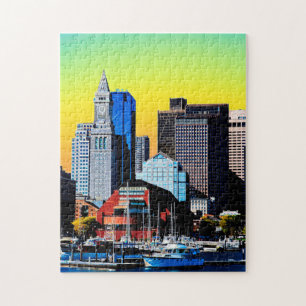 Het Poster van de Verenigde Staten van Boston van  Legpuzzel