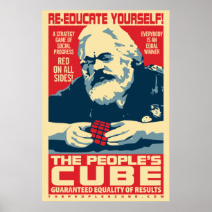 Het Poster van de Volkskubus Marx