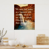 Het Poster van de waterval met Citaat (Keuken)