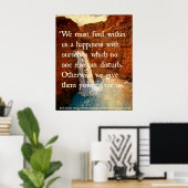 Het Poster van de waterval met Citaat (Thuiskantoor)