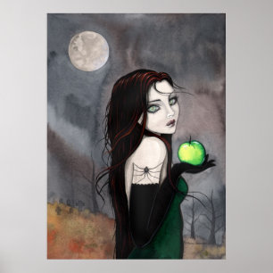 Het Poster van de weduwe Gothic Fantasy hech