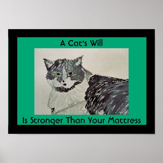 Het Poster van de wil van een kat (Voorkant)