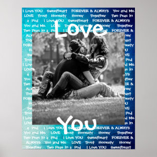 Het Poster van deze "Liefde van je" koppel werd ge
