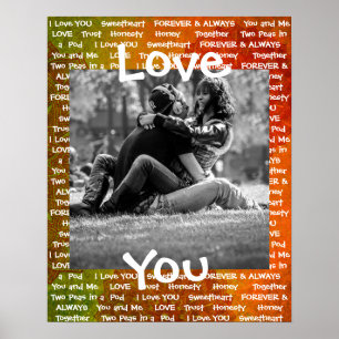 Het Poster van deze "Liefde van je" koppel werd ge