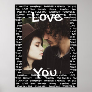 Het Poster van deze "Liefde van je" koppel werd ge