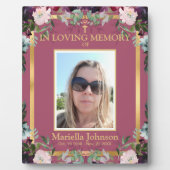 Het Poster van Floral Funeral vieren Fotoplaat (Voorkant)