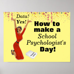 Het Poster van Happy School Psycholoog
