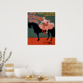 Het Poster van het circusmeistheater rond 1897 (Keuken)