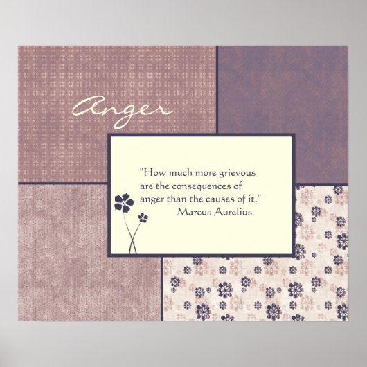 Het Poster van het Citaat van de Anger (Voorkant)