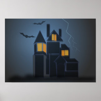 Het poster van het handige huis halloween