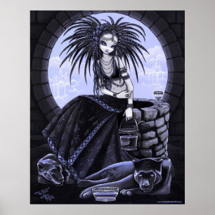 Het Poster van het hoogtribaal-fusiewaterpanter