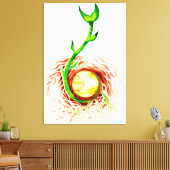 Het poster van het levenszaad canvas afdruk (Insitu (Woonkamer))
