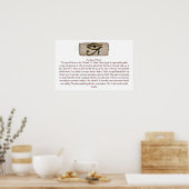 Het Poster van het Oogbeeld van Horus Info (Keuken)