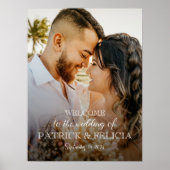 Het poster van het welkomstbord van de bruiloft me (Voorkant)