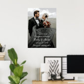 Het poster van het welkomstbord van de bruiloft me (Thuiskantoor)