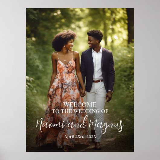 Het poster van het welkomstbord van de bruiloft me (Voorkant)