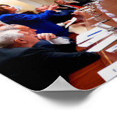 Het Poster van het Witte Huis staat op het randje (Hoek)