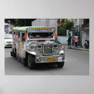 Het Poster van Jeepney