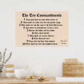 HET poster VAN TIEN BEVELINGEN (Keuken)