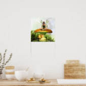 Het Poster van Toadstool Fairy afdrukken (Keuken)