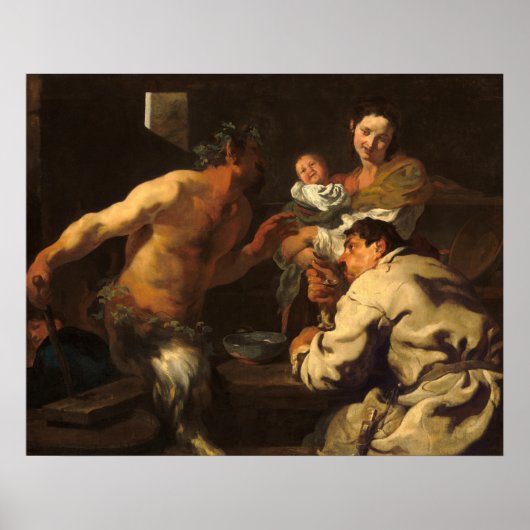 Het Poster voor de fijne kunst van de satyr - Joha (Voorkant)