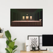 Het poster voor de voorlaatste afdruk (Thuiskantoor)