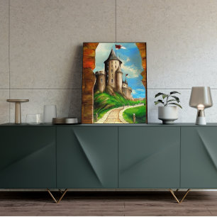 Het Poster voor het schilderen van de Castle Road