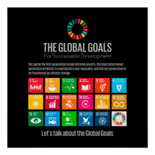 Het Poster Wereldwijde doelstellingen Perfect Poster