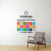 Het Poster Wereldwijde doelstellingen Wandkleed (In situ)