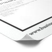 Het Poster Zakelijk model Canvas (Hoek)