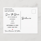 Het potlood ons in het kalenderkarton sparen de Da Aankondigingskaart (Achterkant)