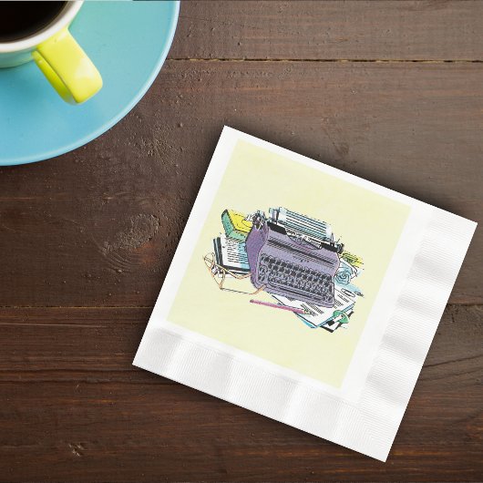 Het potlood van het Schrijfmachine van de Schrijfm Servetten