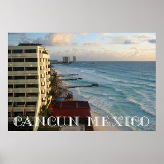 Het prachtige Cancun Ocean Uitzicht Poster