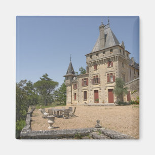 Het prachtige Chateau de Pressac en tuin Magneet