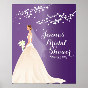 Het prachtige Chic Bride Vrijgezellenfeest Poster
