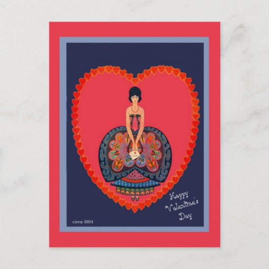 Het prachtige exemplaar van het Ontwerp van de Va Briefkaart (Voorkant)