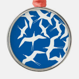 Het prachtige gevelenpatroon metalen ornament