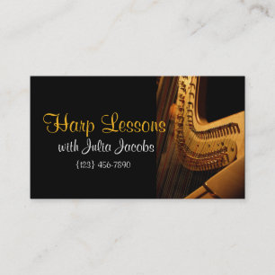 Het prachtige Harp Lessons Music-Visitekaartje Visitekaartje