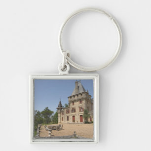 Het prachtige Kasteel de Pressac en tuin Sleutelhanger