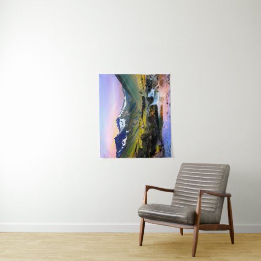 Het prachtige landschapslandschap van IJsland Wandkleed (In situ)