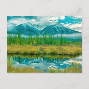 Het prachtige Moraïmeer van Banff National Park.jp Briefkaart